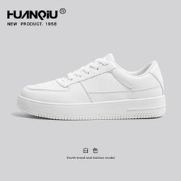 thumbnail for Universal Thick-Soled White Sneakers for Men, 2025 New Summer Style, Trendy Shoes, Casual Trendy Sports Sneakers for Men