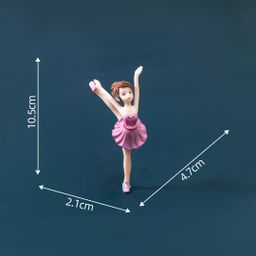 thumbnail for Chen Jun Craft Ballet Girl PVC Plastic Craft Keychain Accessories Micro Landscape Moss Ornament Gift