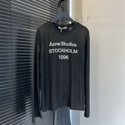 thumbnail for Tres estándares completos, tomas reales, letras acne correctas, 2025 primavera y verano nuevo estilo AC1996 teñido de té antiguo, manga larga anti-T