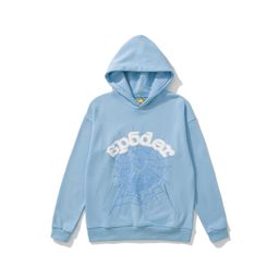 thumbnail for Beautiful Trendy Men's and Women's 555555 Spider Web Foam Printed Hip-Hop Loose fleece-lined Hooded Sweat suit