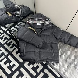 thumbnail for Winter Hooded Thickened Cotton Jacket for Men with Patchwork Design, Loose and Stylish Casual Cotton Coat, Warm Top