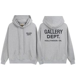 thumbnail for Classic Letter Slogan Logo Arm Flame Print Trendy Hoodie Sweatshirt Outerwear Gallery Dept