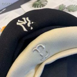 thumbnail for Korean version beret autumn and winter white hat, casual hat, versatile sweet face, small Internet celebrity letter hat girl