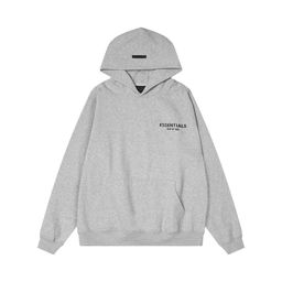 thumbnail for FEAR OF GOD Multi-line Essentials Trendy Chest LOGO Rubber Hooded Sweatshirt FOG Pants Set