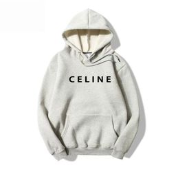 thumbnail for Men's and Women's Hooded Sweatshirts 2023 Autumn and Winter New Letter Print European and American Trendy Brand Loose Cotton Sweatshirt Pullover Same Style