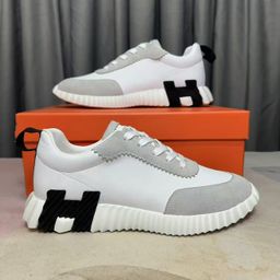 thumbnail for Cross-border high version of the new H family casual sneakers women's 2026 new platform men's leather couple white shoes H