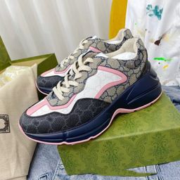 thumbnail for Dad&#039s Shoes g Family Colorful Matching Casual Printing New Men&#039s and Women&#039s Thick Soles Inner Heightening Sports Presbyopic Colorful Retro Export