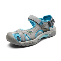 thumbnail for Comercio exterior transfronterizo saraman sandalias al aire libre zapatos de playa de hombres y mujeres zapatos de senderismo antideslizantes zapatillas de punta cerrada para hombres