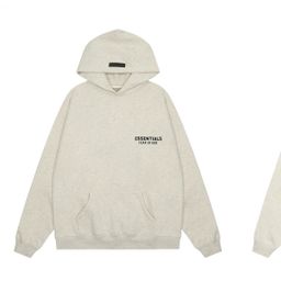 thumbnail for ESSENTIALS Fear of God FOG Transferencia de calor flocado importado de alta calidad más sudadera con capucha suéter pantalones