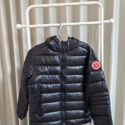 thumbnail for Cross-Border Export Autumn and Winter Popular Large Goose Warm Pure Color Hooded Cotton Jacket for Men and Women Cypress Jacket Glossy Cotton Jacket