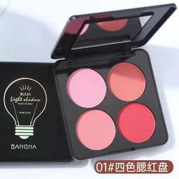 thumbnail for Paleta de blush Bonna com quatro cores, pó multifuncional, maquiagem especial para bonecas de crochê e crianças.