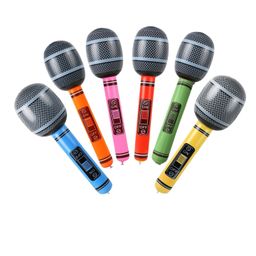 thumbnail for Cross-border hot sale PVC inflatable toys microphone stage musical instrument props karaoke game mini microphone party balloons