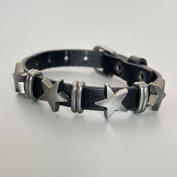 thumbnail for European and American cross-border hot selling men's jewelry, personalized street punk style, pentagram retro cowhide bracelet, creative bracelet