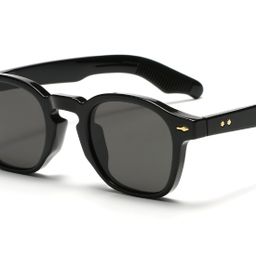 thumbnail for Hong Kong-style men's and women's European and American retro classic round-frame sunglasses sunscreen sunshade all-match texture sunglasses travel trendy wear