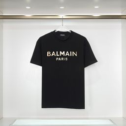 thumbnail for Balmain Balmain Printed Round Neck Short-Sleeved T-Shirt Amazon Women's Top t