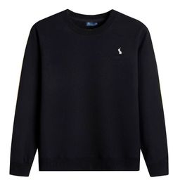 thumbnail for Round Neck Sweatshirt with Long Sleeves, Women&#039s Pullover, Cross-Border Sweatshirt with Pony Embroidery, Pure Cotton Top, Rl Men&#039s