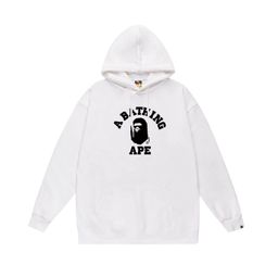 thumbnail for Trendy Brand BA Ape Head LOGO Letter Printing Hooded Sweat Loose Couples New Style for Men and Women