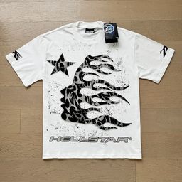 thumbnail for 2024 Summer New American Trendy Brand Hell Star Men's and Women's Couple Wear Large Size Loose Pullover Short-Sleeved T-Shirt Tee
