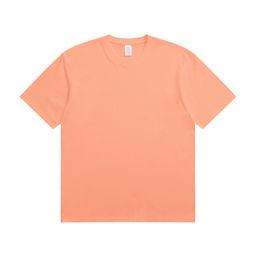 thumbnail for Summer 230g Pure Cotton T-Shirt for Men, Solid Color, Round Neck, Short Sleeve, Heavy-Duty Casual Combed Cotton, Unisex Regular Shoulder Style Tee