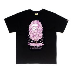 thumbnail for Cross-Border High-End Fashion Brand Short-Sleeve Unisex Cartoon Colorful Letter Camouflage Print Pure Cotton Loose T-Shirt Half-Sleeve Shirt