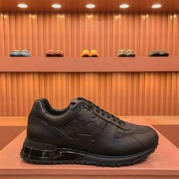 thumbnail for European New Style Men's Color-Blocked Dad Shoes, Thick-Soled Lace-Up Sports Casual Shoes, Trendy Versatile Genuine Leather Sneakers