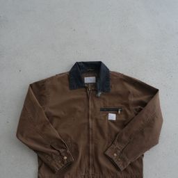 thumbnail for Heavy J97 American Heavy Wash Fall Short Wide Fit Detroit Jacket Cargo Zip Cleanfit Jacket