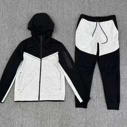 thumbnail for Conjunto esportivo e casual masculino com jaqueta, calça curta e capuz, sucesso de vendas para primavera e outono.