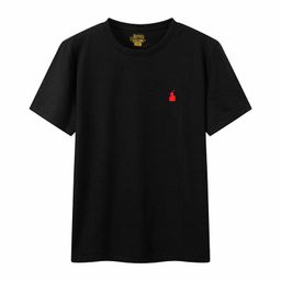 thumbnail for Rl Summer Pure Cotton Round Neck Slim Short-Sleeved European Size Men&#039;s Versatile Pure Color Embroidered Polo Pony Logo T-Shirt