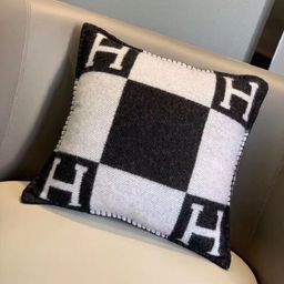 thumbnail for Hermaki High Quality Pillow Pillow Big Brand H Pillow H Letter Blanket Cushion Sofa Wool Pillow Nordic Home