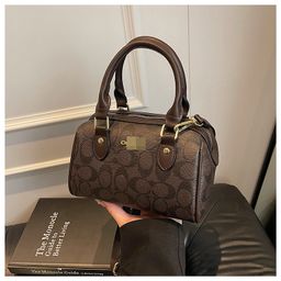 thumbnail for Cross-border Boston handbag women&#039;s this year&#039;s new high-end printed pillow bag urban simple shoulder messenger bag