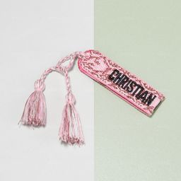 thumbnail for D home spot cotton thread embroidery wrist strap tassel woven bracelet female bohemian letter European and American bracelet