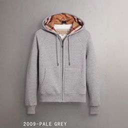 thumbnail for Cross-border European and American station Bajia with the same high-quality British style hooded women's sweatshirt autumn and winter jacket cardigan order z embroidery