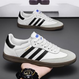 thumbnail for Clover White Shoes Shell Toe Women&#039s Shoes Joint 2025 Spring Thick-Soled Sports Shoes Trendy Shoes Low-Cut Sneakers