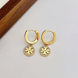 thumbnail for New TB Series High-End Letter Ear Clips, Gentle and Elegant Elegant Zircon Earrings, Light Luxury Fashion Stud Earrings
