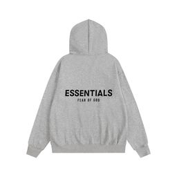 thumbnail for Trendy brand 3D letter classic autumn/winter fleece-lined loose hooded sweatshirt, apricot top, cotton heavyweight hoodie