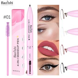 thumbnail for Four-in-one makeup pen Amazon makeup explosion high gloss lip liner eyeliner 4in1makeuppen makeup pen