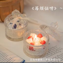 thumbnail for Wholesale Strawberry Aromatherapy Candle ins Fragrance for Best Friend Girls Cute High-value Birthday Gift Accompanying Gift