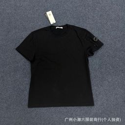 thumbnail for Cross-border supply, CP short sleeve COMPANY, basic badge lenses, solid color T-shirts, men's and women's high street ins, daily