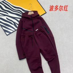 thumbnail for 26 Spring and Autumn Casual Sports Pressed TECH Zipper Set Jacket Sweatpants 950+496