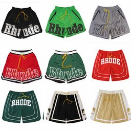 thumbnail for 跨境外贸美式潮牌 RHUDE 3M反光字母印花休闲运动短裤男女五分裤
