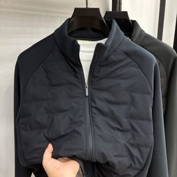 thumbnail for Tommy's genuine fall and winter sheep wool fleece thickened men's jacket jacket men's new patchwork cardigan top