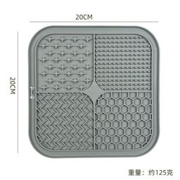 thumbnail for Amazon Pet Licking Mat Silicone Pet Food Set with Suction Cup Licking Slow Food Mat Dog Anti Choking Slow Food Basin Mat
