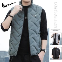 thumbnail for A dropshipping brand down vest men's 2024 fall/winter couple thickened warm vest men's horse clip