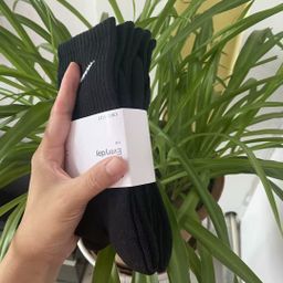 thumbnail for Suwannister Socks All Year Round Black and White Mid-Tube High-Tube Pure Color Sports Socks Running Basketball Training Socks