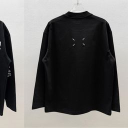 thumbnail for Xiaohongshu star same 300g cotton long-sleeved T-shirt pure cotton long-sleeved T-shirt for men