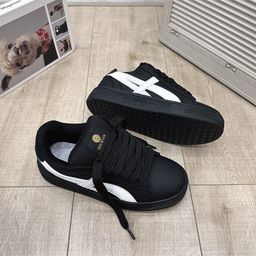 thumbnail for Popular niche white and black design bread shoes for men and women ins2025 summer versatile athleisure board shoes