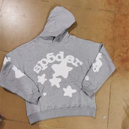 thumbnail for Cross-border sweater 2024 spoder spider web printing hooded pullover sweater casual loose new wholesale