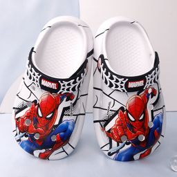 thumbnail for Spider-Man Children&#039s Summer Sandals Men&#039s Cute Cartoon Home Non-Slip Lightweight Beach Crocs Light