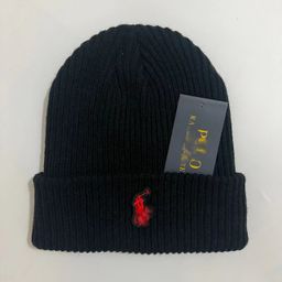 thumbnail for Winter pony embroidery woolen hat unisex trendy European and American simple knitted hat outdoor warm and cold-proof pullover hat