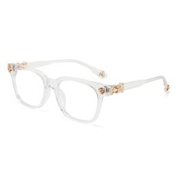 thumbnail for New Crowley glasses, European and American overseas fashion men's and women's square frame flat mirrors, classic travel fashion optical glasses